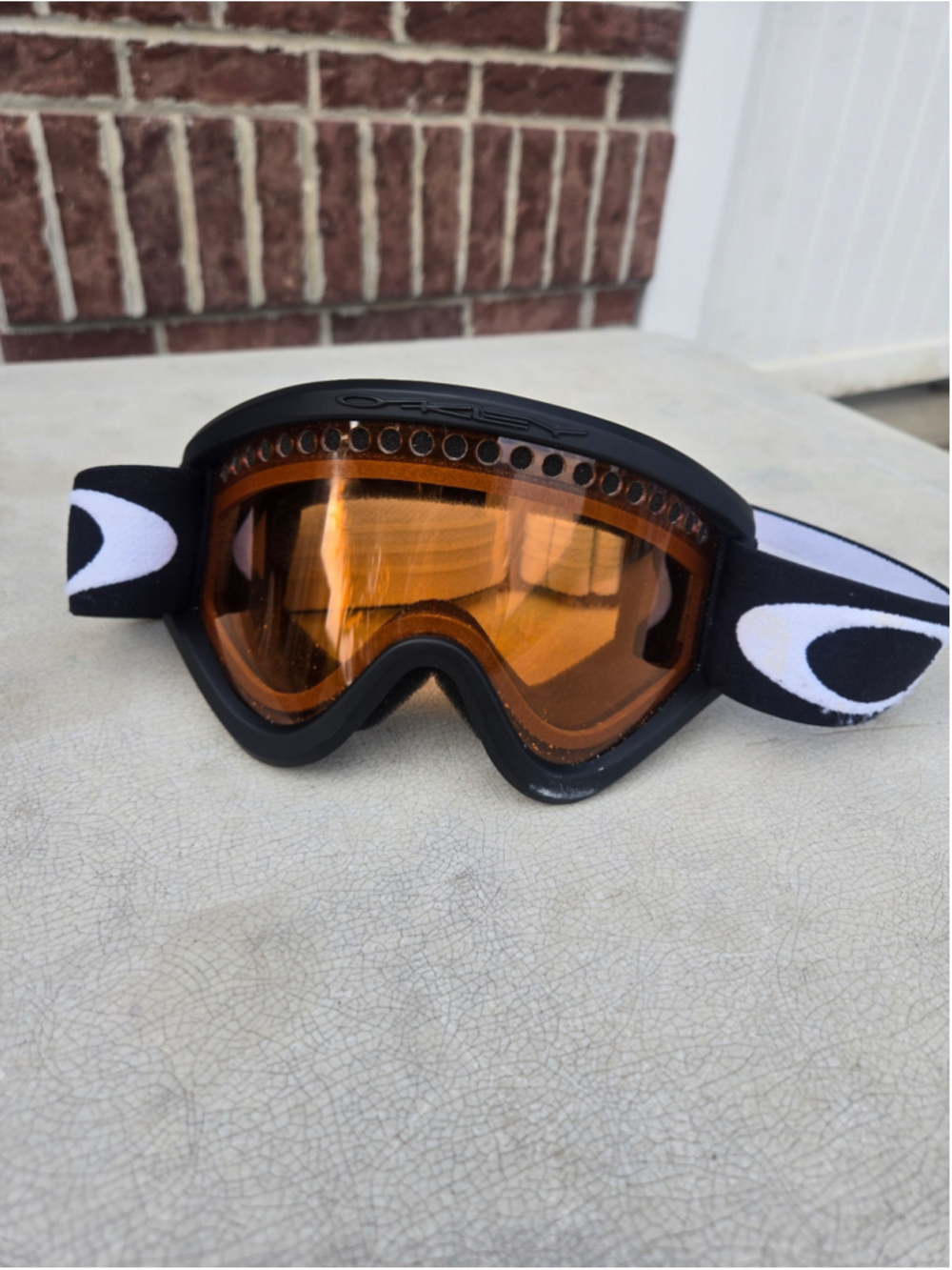 Oakley Black & Orange Ski Goggles One Size